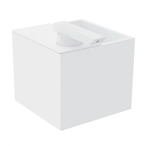 Fristående Tvålpump & Tandborsthållare The Cube Vit Matt 385 ml